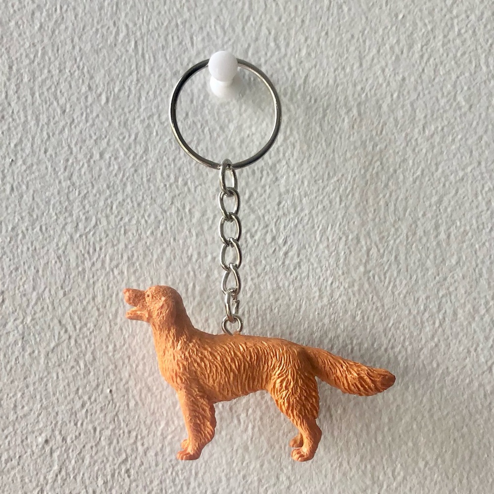 ❤️ Golden Retriever Dog Toy Keychain
